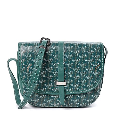 goyard messenger bag green|goyard belvedere bag price.